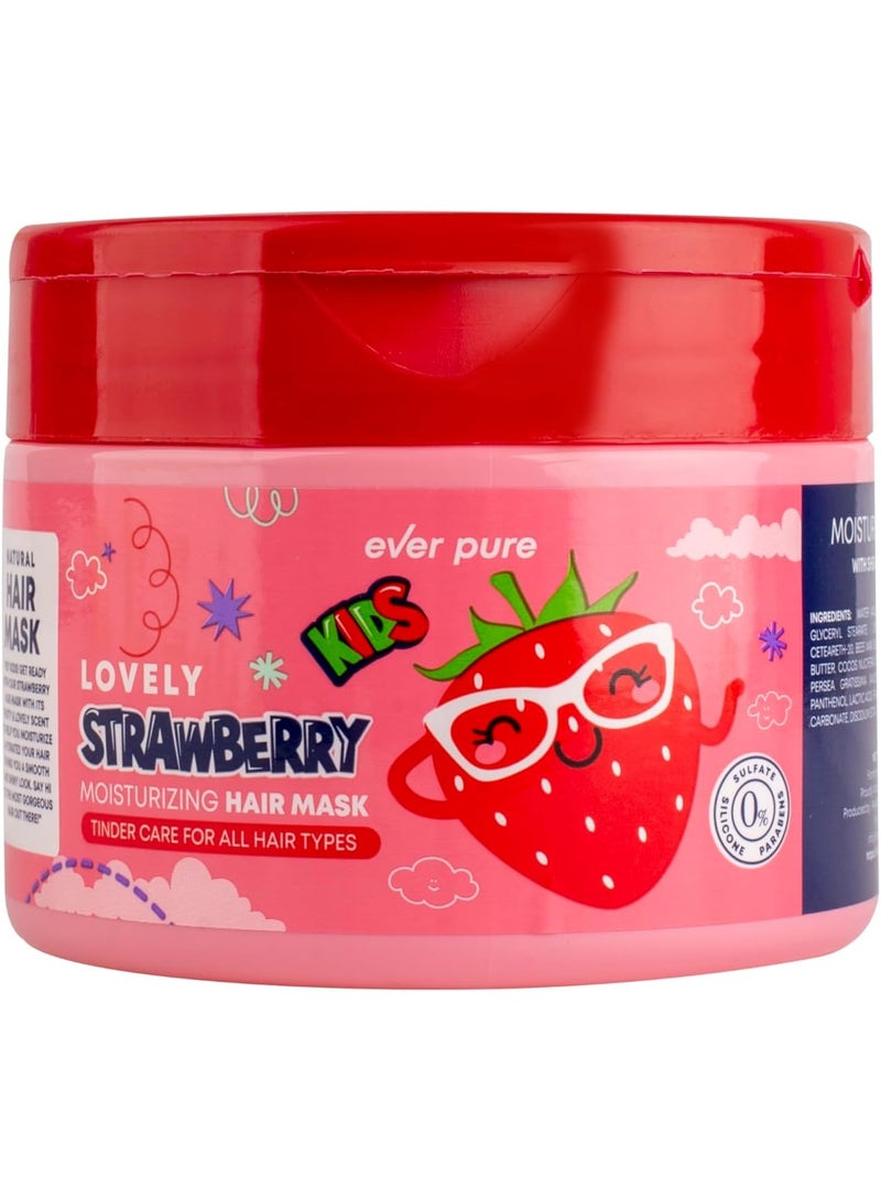 Lovely Strawberry Moisturizing Hair Mask with Shea Butter & Coconut Oil